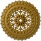 Ekena Millwork Sellek Ceiling Medallion (Fits Canopies up to 1 1/8"), 18 1/2"OD x 7/8"ID x 1 1/2"P, Pharaohs Gold CM18SKPGS - alternate 1